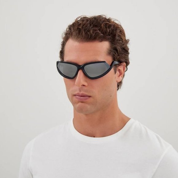 FINAL PRICE NEW BALENCIAGA BB0289S 001 BLACK SILVER SUNGLASSES - Picture 5 of 10